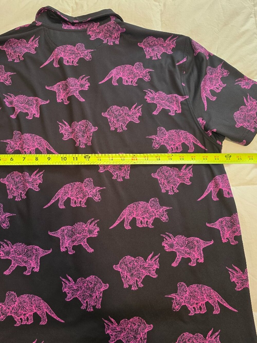 NWTs Chubbies Performance Polo : Pink Triceratops (XL) - Picture 5 of 6